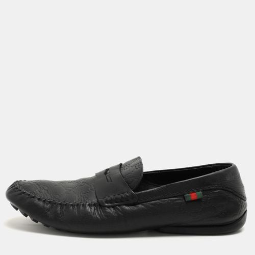 Ssima Leather Penny Loafers Size 44 - Gucci - Modalova