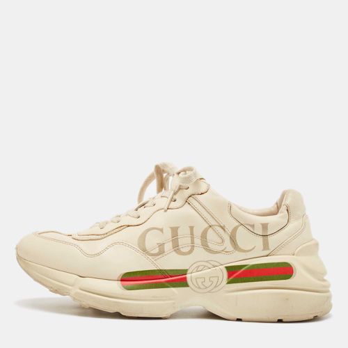 Leather Rhyton Logo Sneakers Size 40 - Gucci - Modalova