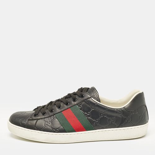 Ssima Leather Web Detail Ace Sneakers Size 45.5 - Gucci - Modalova