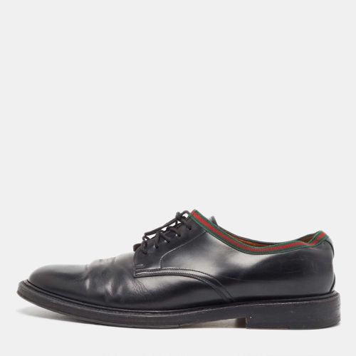 Leather Web Accent Derby Size 45 - Gucci - Modalova