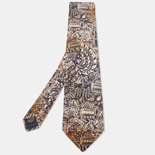 Vintage Printed Silk Traditional Tie - Giorgio Armani - Modalova