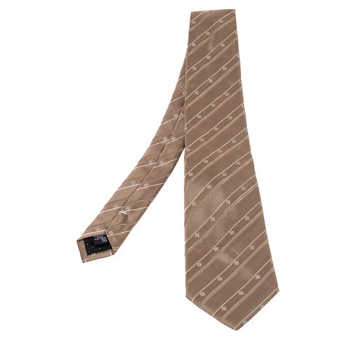 Vintage Patterned Silk Jacqaurd Tie - Givenchy - Modalova