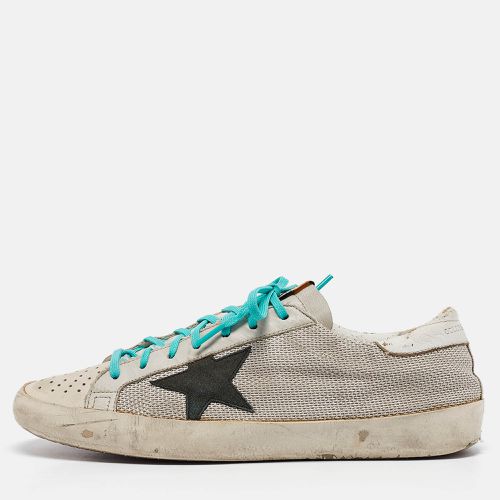 Leather and Mesh Superstar Low Top Sneakers Size 43 - Golden Goose - Modalova