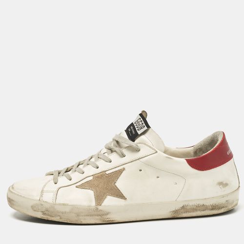 Leather Super Star Lace Up Sneakers Size 46 - Golden Goose - Modalova