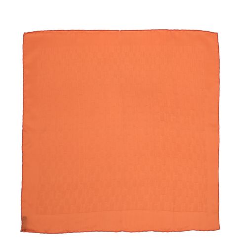 Hermès Faconnee Grand H Silk Pocket Square - Hermes - Modalova