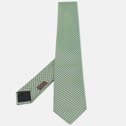 H Love Jacquard Silk Tie - Hermes - Modalova