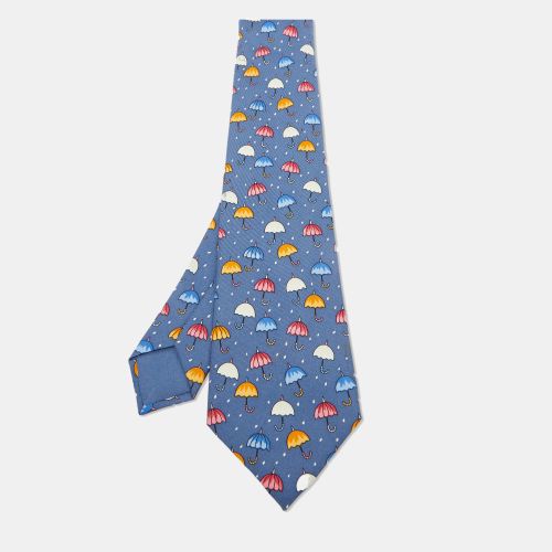 Umbrella Print Silk Classic Tie - Hermes - Modalova