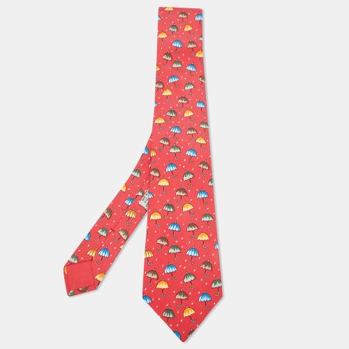 Hermès Umbrella Print Silk Classic Tie - Hermes - Modalova