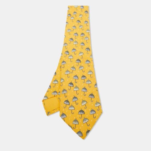 Hermès Umbrella Print Silk Tie - Hermes - Modalova