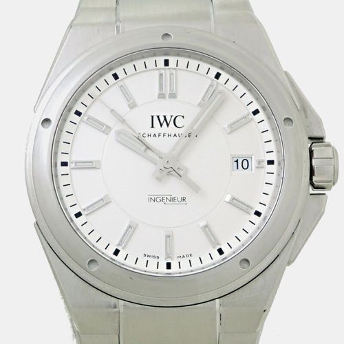 White Stainless Steel Ingenieur IW323904 Men's Wristwatch 40mm - IWC - Modalova