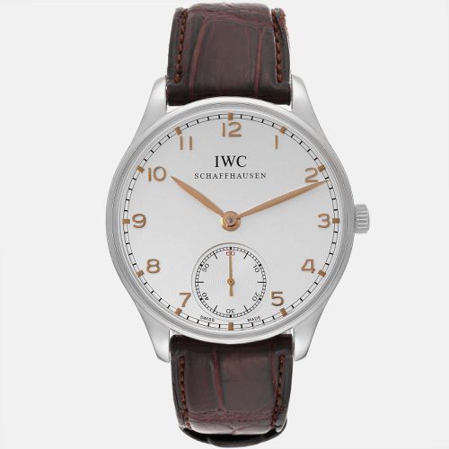 Stainless Steel Portuguese Manual Winding Men's Wristwatch 44 mm - IWC - Modalova