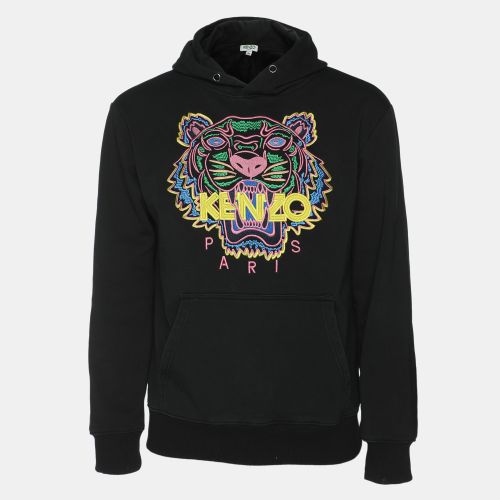 Tiger Embroidered Cotton Knit Hoodie M - Kenzo - Modalova