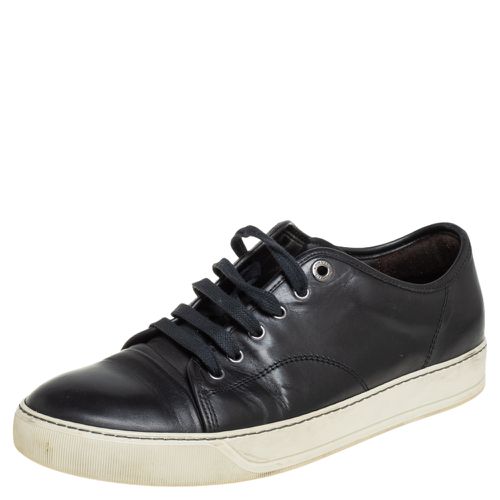 Leather Low Top Sneakers Size 41 - Lanvin - Modalova