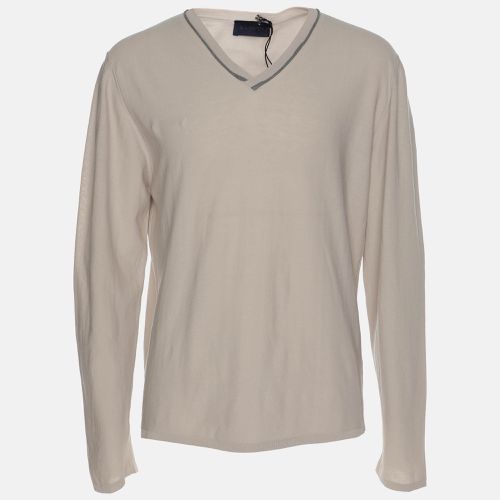 Light Cotton Knit V Neck Sweatshirt M - Lanvin - Modalova