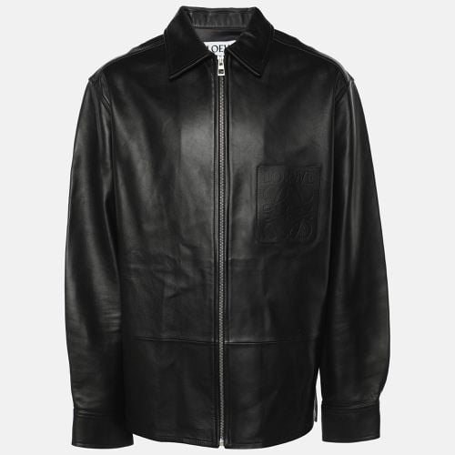 Leather Logo Embossed Zip Jacket M - Loewe - Modalova