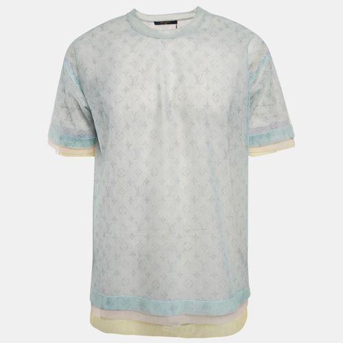 Multicolor Monogram Print Tulle T-Shirt XS - Louis Vuitton - Modalova