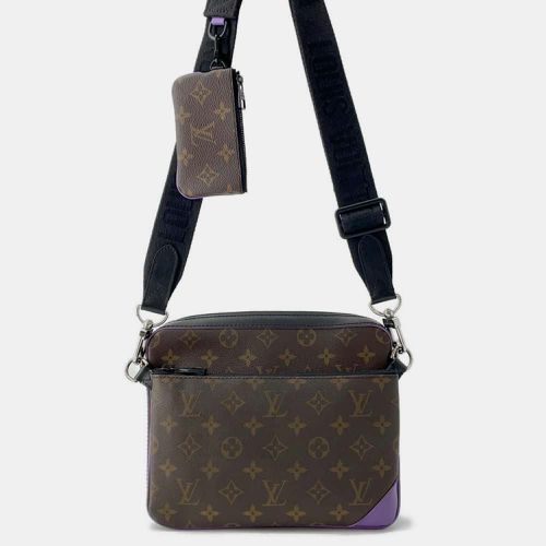 Noir Monogram Macassar Canvas Trio Messenger Bag - Louis Vuitton - Modalova