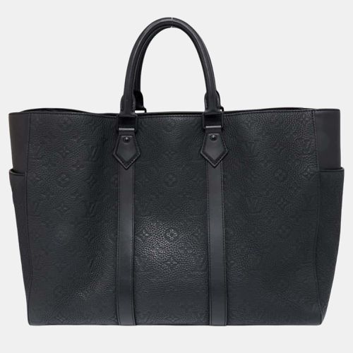 Noir Monogram Pattern Taurillon Leather Sac Plat 24H - Louis Vuitton - Modalova