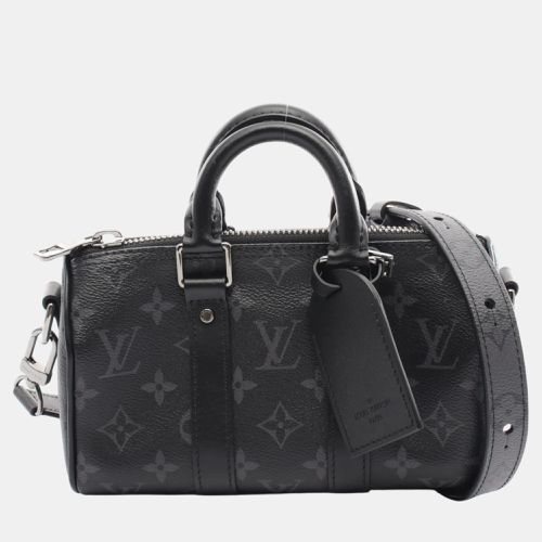 Coated Canvas Leather Keepall Xs Monogram Eclipse Handbag - Louis Vuitton - Modalova