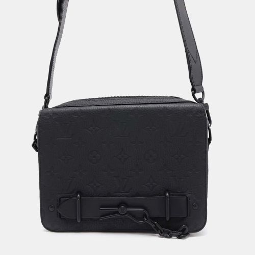 Noir Taurillon Leather Steamer Messenger Bag - Louis Vuitton - Modalova