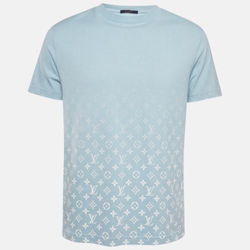 Gradient Monogram Print Cotton T-Shirt M - Louis Vuitton - Modalova