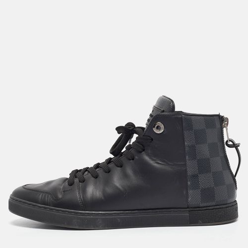 Leather and Damier Graphite Canvas High Top Sneakers Size 39 - Louis Vuitton - Modalova