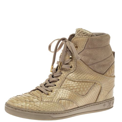 Monogram Suede And Python Cliff Top Sneaker Boots Size 39 - Louis Vuitton - Modalova