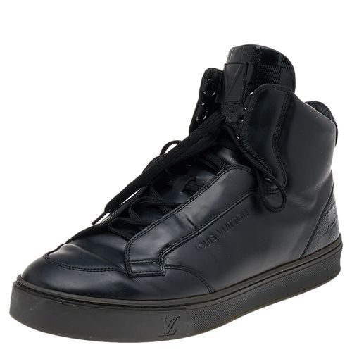 Leather And Damier Patent Leather High Top Sneakers Size 40.5 - Louis Vuitton - Modalova