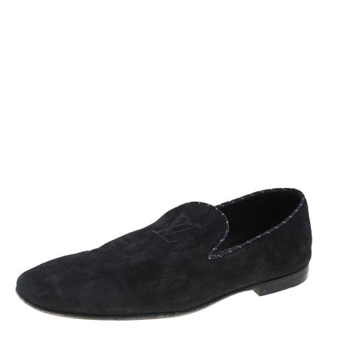 Suede Logo Smoking Slippers Size 43 - Louis Vuitton - Modalova