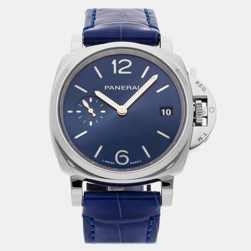 Stainless Steel Luminor Due Automatic Men's Wristwatch 38 mm - Panerai - Modalova