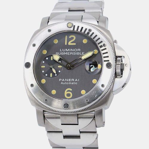 Stainless Steel Luminor Submersible PAM00106 Automatic Men's Wristwatch 44 mm - Panerai - Modalova