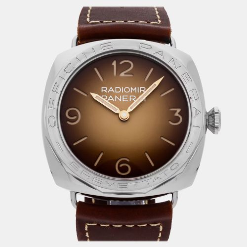 Stainless Steel Radiomir Manual Winding Men's Wristwatch 47 mm - Panerai - Modalova