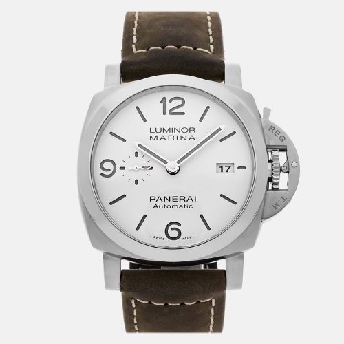 Stainless Steel Luminor Marina PAM01314 Automatic Men's Wristwatch 44 mm - Panerai - Modalova