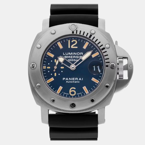 Stainless Steel Luminor Submersible PAM00087 Automatic Men's Wristwatch 44 mm - Panerai - Modalova