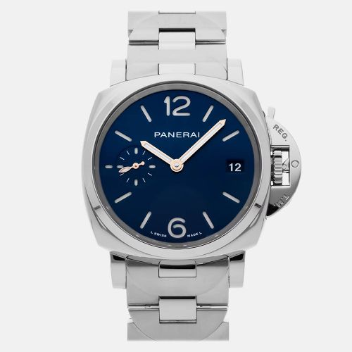 Stainless Steel Luminor PAM01123 Automatic Men's Wristwatch 38 mm - Panerai - Modalova