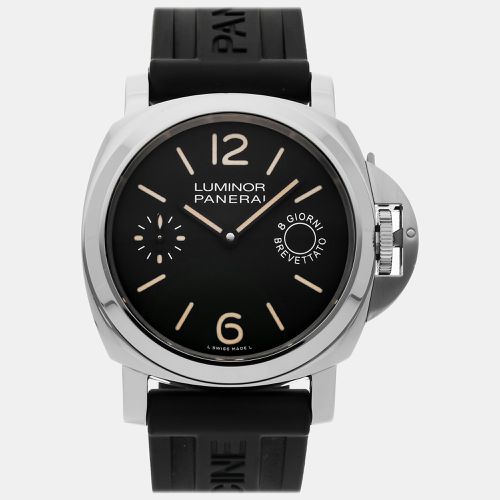 Stainless Steel Luminor Marina PAM00590 Manual Winding Men's Wristwatch 44 mm - Panerai - Modalova