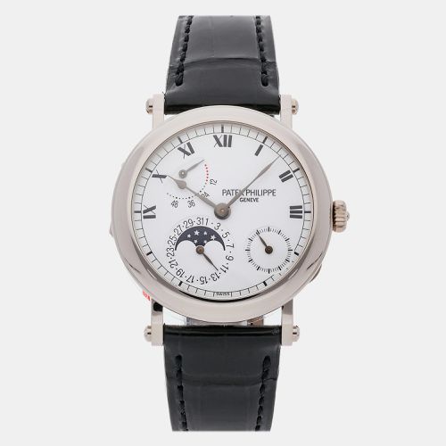 K White Gold Complications 5054G-001 Automatic Men's Wristwatch 36 mm - Patek Philippe - Modalova