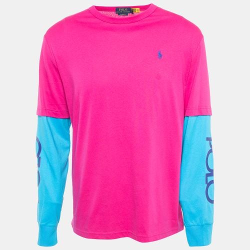 Blue Cotton Classic Fit Long Sleeve T-Shirt M - Polo Ralph Lauren - Modalova