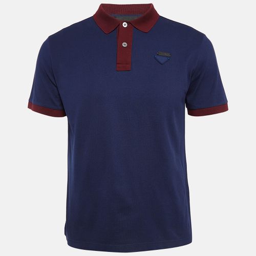 Pique Cotton Polo T-Shirt M - Prada - Modalova