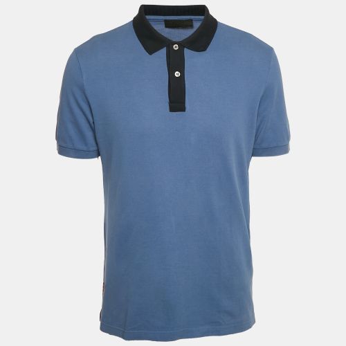 Cotton Pique Polo T-Shirt XL - Prada - Modalova