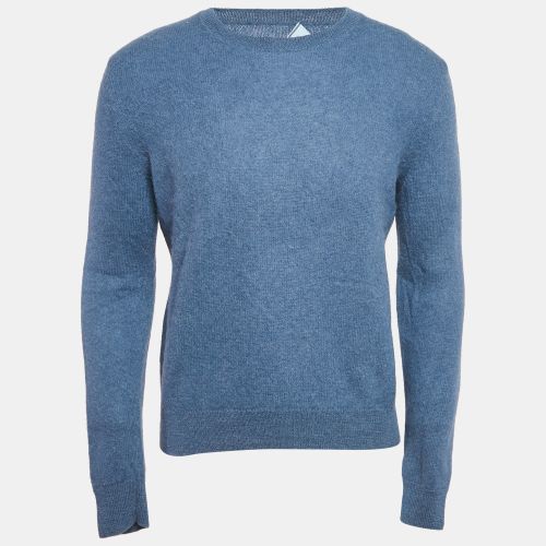 Prada Blue Wool Crewneck Sweater L - Prada - Modalova