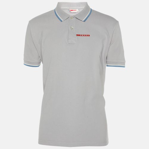 Cotton Pique Polo T-Shirt L - Prada - Modalova