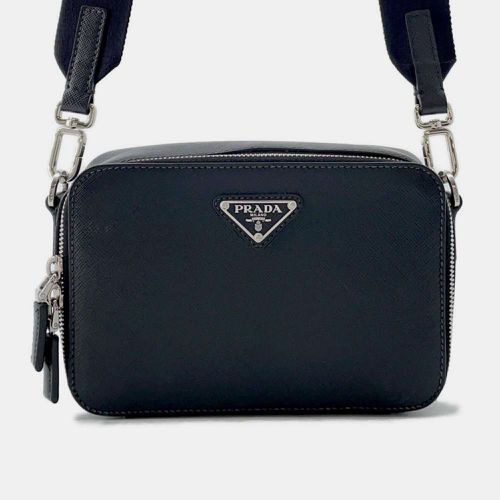 Saffiano Leather Triangle Logo Brique Shoulder bag - Prada - Modalova