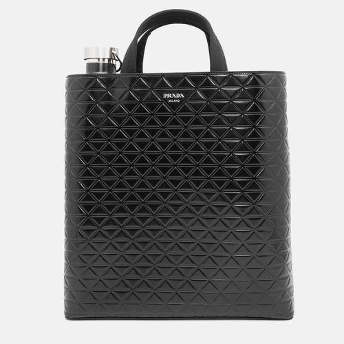 Prada Black Leather Tote Bag - Prada - Modalova