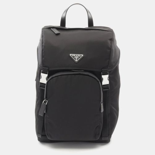 Nylon Saffiano Leather Tessuto Backpack - Prada - Modalova