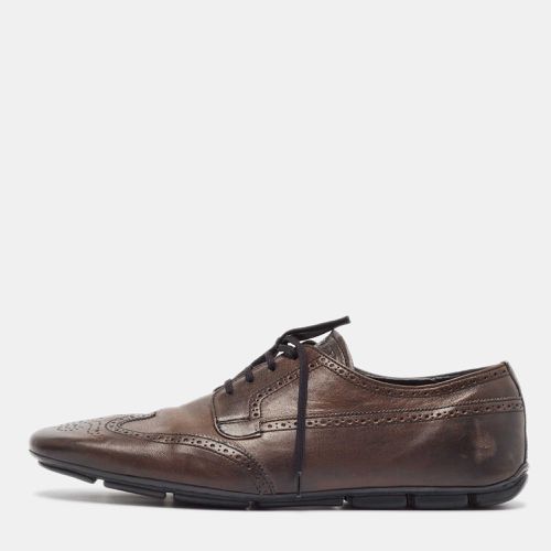 Brogue Leather Lace Up Oxfords Size 44 - Prada - Modalova