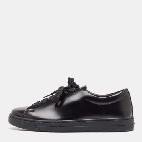 Brushed Leather Low Top Sneakers Size 39 - Prada - Modalova