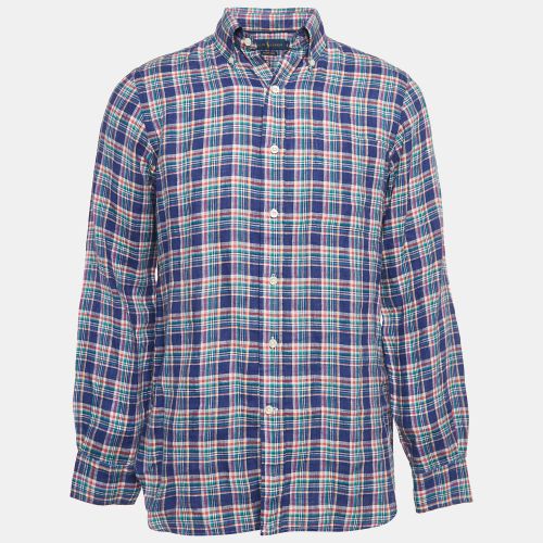 Tartan Checks Sea Soft Linen Shirt S - Ralph Lauren - Modalova