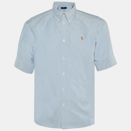 Light Denim Button Front Shirt XL - Ralph Lauren - Modalova