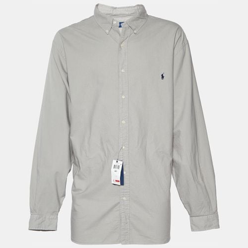 Chalk Cotton Button Front Shirt 3XL - Ralph Lauren - Modalova